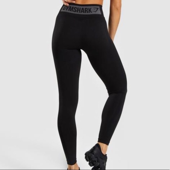 Gymshark Pants - Gymshark High Waisted Flex Legging Black Medium
